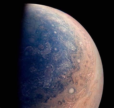 Jupiters Swirling Storms Revealed In Beautiful Colour Snap Taken By