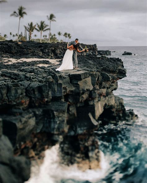 Cliff Wedding Beach Wedding Hawaii Photographer Big Island Hawaii Hotels Big Island Hawaii