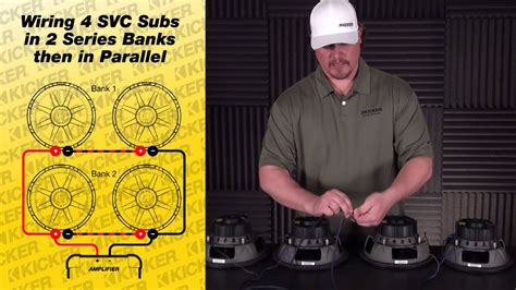 Total impedance = sub impedance x total # of subs. Subwoofer Wiring: Four 4 ohm SVC Subs in Series / Parallel - YouTube