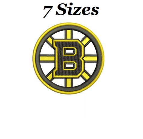 Boston Bruins Nhl Logo Digital Embroidery Design File 7 Sizes Etsy