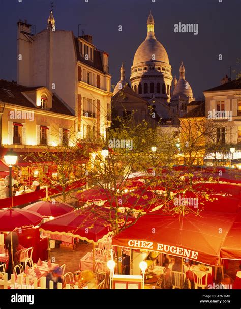 Place Du Tertre Montmartre Paris France Stock Photo Alamy