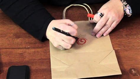Decorating Brown Paper T Bags With Folk Art Designs Various