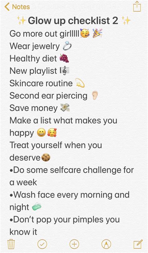 Glowup Checklist Glow Up Tips Self Improvement Tips Beauty Tips For Glowing Skin