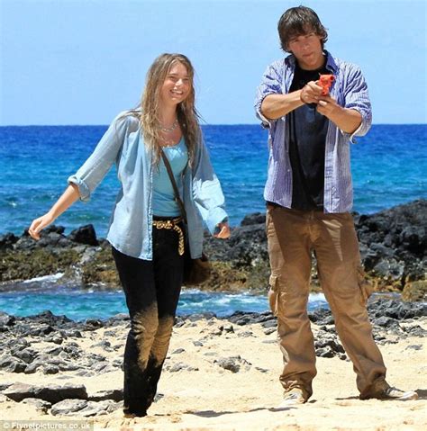 Rising Star Indiana Evans Smoulders In The Sand As She Films Blue