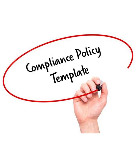 Compliance Policy Template Signature Staff