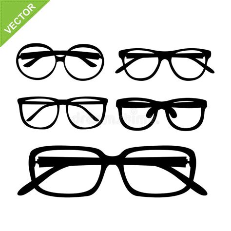 Glasses Silhouettes Vector Stock Vector Illustration Of View 83848570