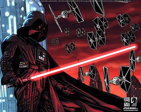 Hd Wallpaper Star Wars Dark Horse Comics Darth Vader Lightsaber