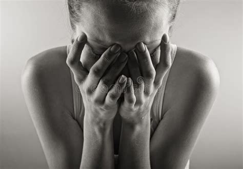 Crying Woman Portrait Stock Photo Image Of Pain Hopelessness