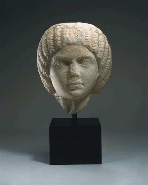 A Roman Marble Portrait Of A Woman Circa Late 2nd Early 3rd Century A