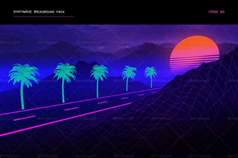 Retro ribbon, ribbon, angle png. Synthwave Retrowave Background Pack By dennybusyet ...