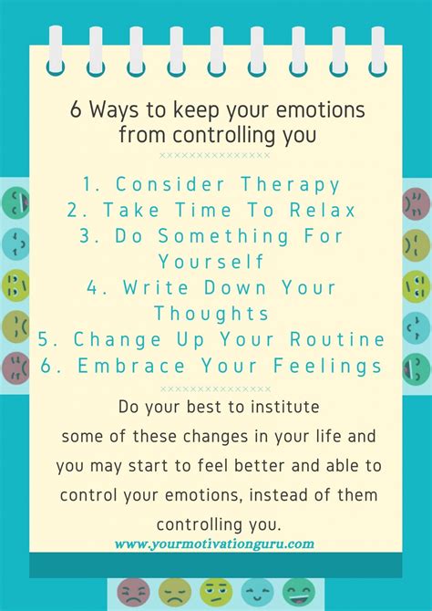 6 Ways To Keep Your Emotions From Controlling You