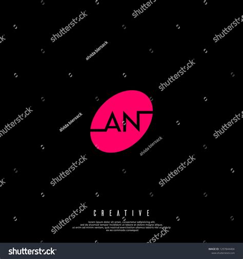 Abstract Red Circle Logo Letters Design Stock Vector Royalty Free