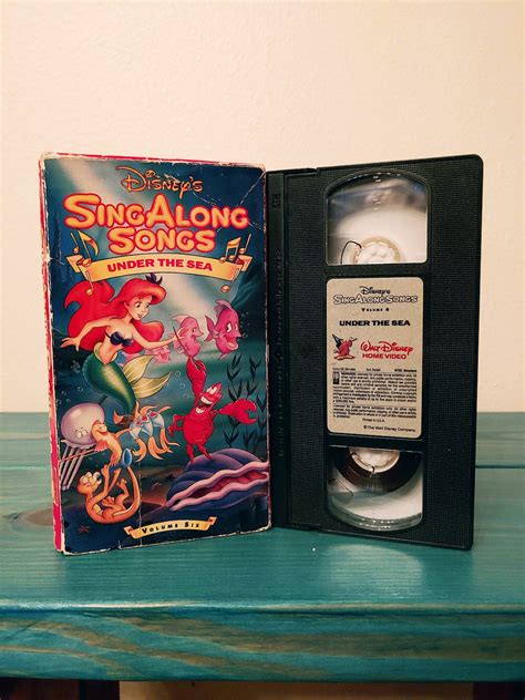 Disney S Sing Along Songs Under The Sea VHS Tape Etsy