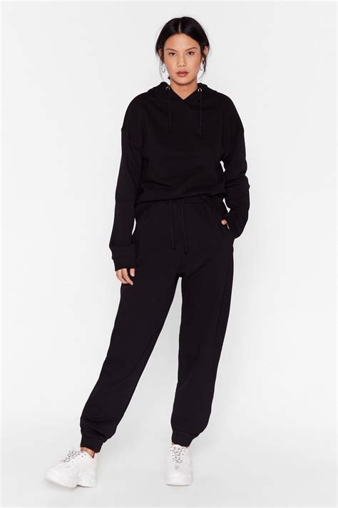 Casual Oversized Hoodie And Sweatpants Set Nasty Gal