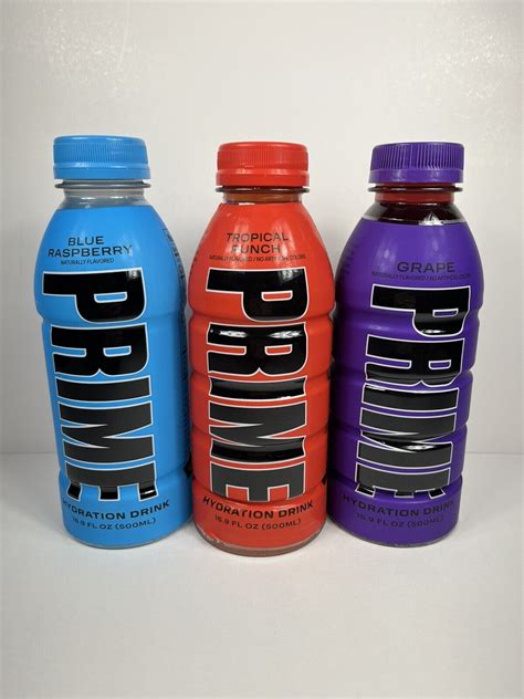Prime Hydration Drink Beverage By Logan Paul X Ksi 3 Flavors Hydrating