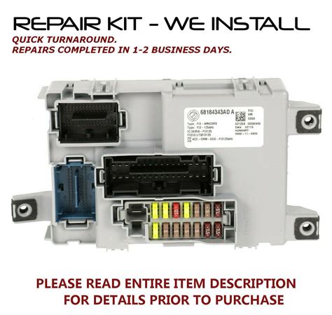 Repair Kit For Fiat 500 Fuse Box 1 Free Shipping New Bcm Control 12