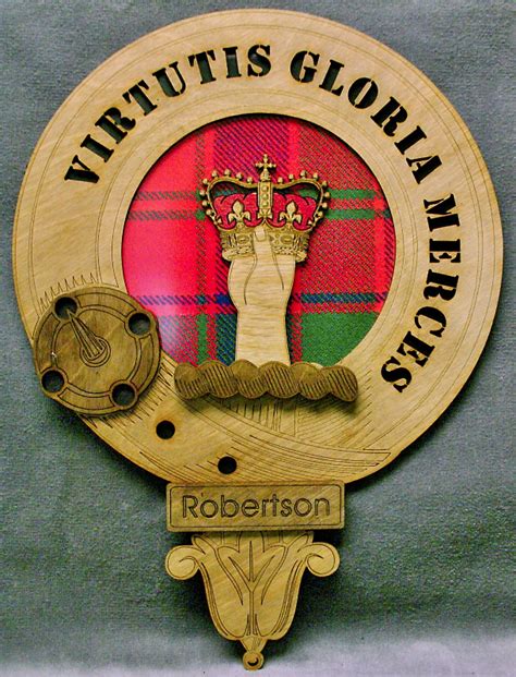 Robertson Clan Badge Clan Badge Robertson 3495 Custom Laser Accents