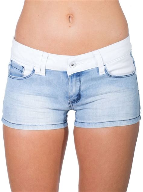 Womens Low Rise Denim Shorts