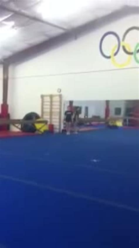 Girl Attempts Handsprings And Flip In Gym Jukin Licensing