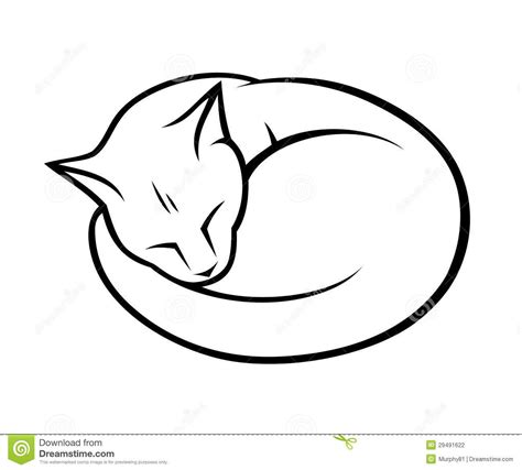Easy To Draw Sleeping Cats Bing Cats Art Drawing Cat Drawing Cat