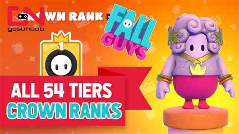 Fall Guys All Crown Ranks Rewards Showcase Youtube