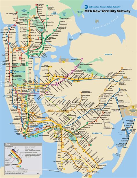 Printable Manhattan Subway Map
