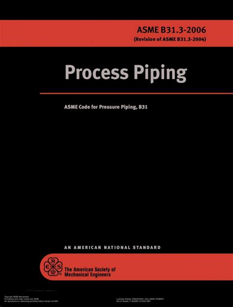 Pdf Process Piping Antares B31 3 · Revision Of Asme B313 2004