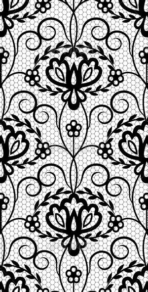 Seamless Lace Floral Pattern Vectors Graphicriver