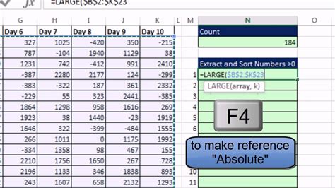 Cant you put your mid formula in b:b, select all of a:b and sort by b? Excel Magic Trick 1132: Extract and Sort Numbers Greater ...