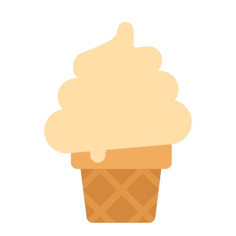 Soft Ice Cream Flat Icon Fluentui Emoji Flat Iconpack Microsoft