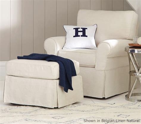 Chair slipcovers are an elegant addition to your home, which blend in beautifully. PB Kids Comfort Small Swivel Rocker & Ottoman | Nursery ...