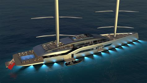 Dixon Yacht Design Presents 70m Falcon Rig Concept Project Newdawn