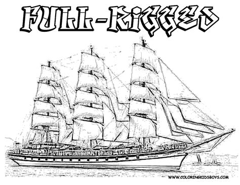 Pirate ship ride coloring page. Pirate ship coloring pages to download and print for free
