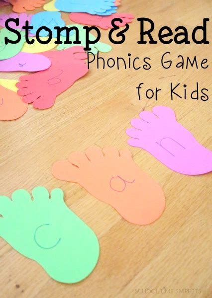 Fun With Phonics Stomp It Out Reading Game School Time Snippets