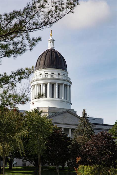 Maine State Capitol Building In Augusta Maine Photograph By Eldon
