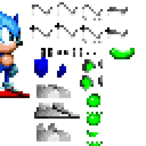Custom Sonic Character Sprite V11 Apl Pixel Art Maker