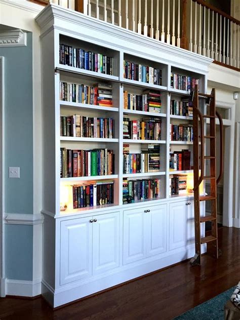 Sliding Ladder Bookcase Bookshelf Style