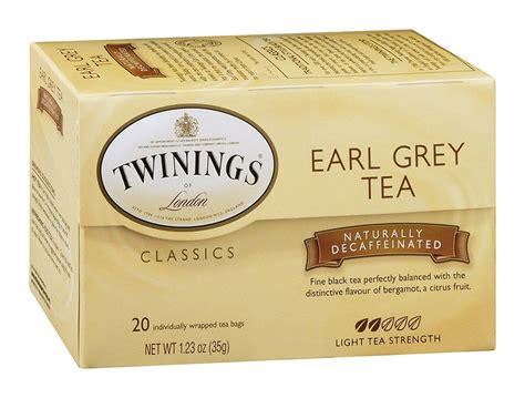 Twinings Earl Grey Decaf Tea Tea Bags 20 Count Boxes Pack Of 12 Tea Bag Decaf Tea Twinings