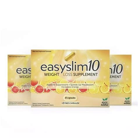 Easyslim10 Weight Loss Capsules Strong 3 Boxes Shopee Philippines