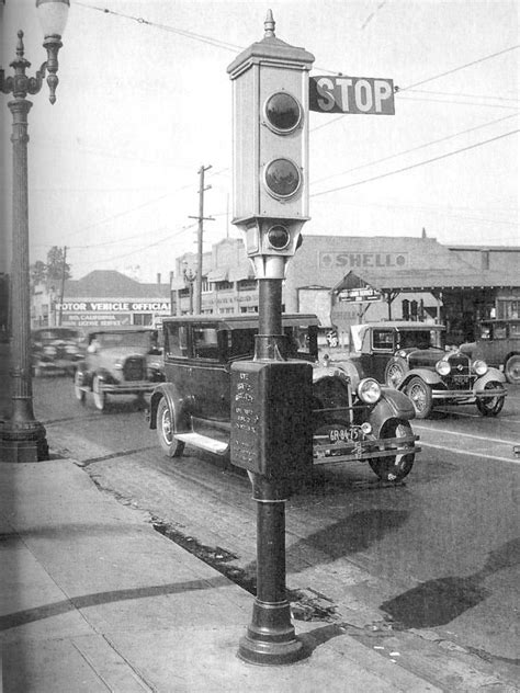 Semaphore Traffic Light Somewhere In Los Angeles Circa 1928 Los