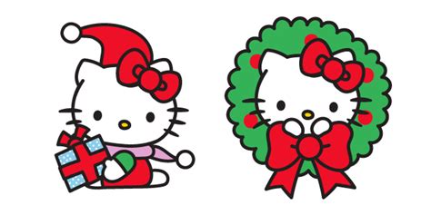 Christmas Hello Kitty cursor – Custom Cursor png image