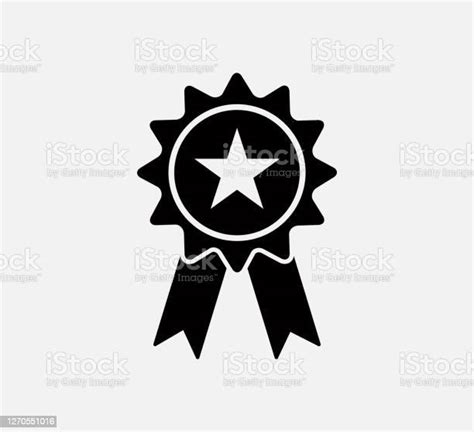 Award Approved Icon Vector Logo Design Template Stock Illustration