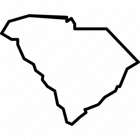 America Charleston Federal Map Republic Southcarolina State Icon