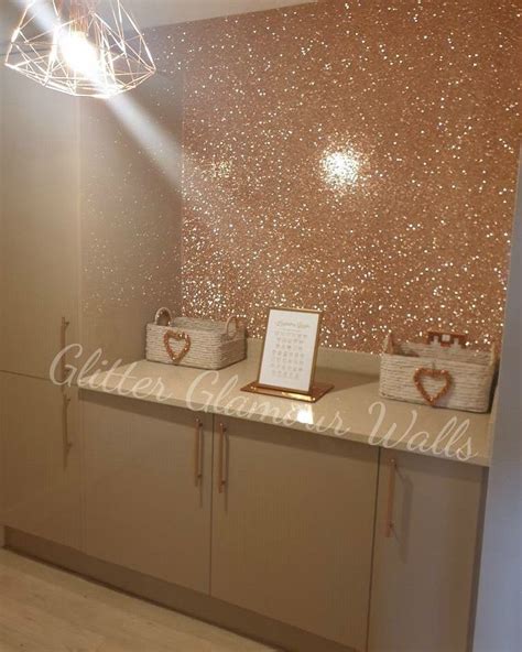 Glitter Wallcovering In Rose Gold Order Samples On The Website Linked