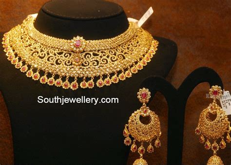 See actions taken by the people who manage and post content. Broad Uncut Diamond Necklace Set - Jewellery Designs