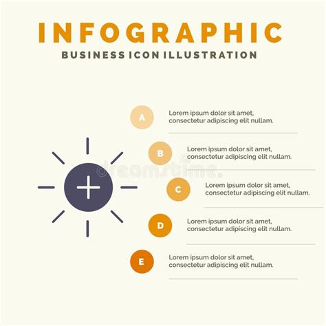 Brightness Interface Ui User Solid Icon Infographics 5 Steps