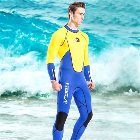 Hisea 2018 New Wetsuit Men Full 15mm Surfing Suit Diving Snorkeling