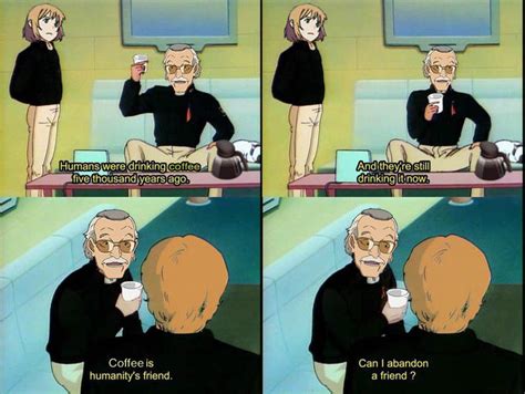 Image 62364 Stan Lee Asking For Coffee Know Your Meme