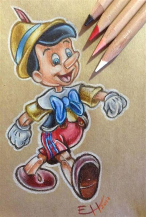 Pinocchio Drawing Disney Art By Erikahornart On Deviantart Disney