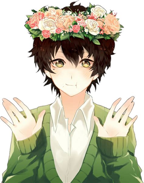 Why is it that most white haired boys tend to be bishounen? Cartoon Anime Gesture Illustration Black Hair Plant Hand